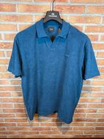 Boss Doubletowel Polo - Maat L, Maat 52/54 (L), BOSS, Blauw, Nieuw