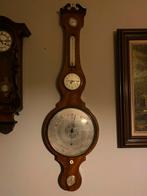 schitterende noten barometer met lenskirch klokje, Audio, Tv en Foto, Weerstations en Barometers, Ophalen of Verzenden, Zo goed als nieuw