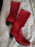 prachtige lange rode elastische laarzen maat 39 van Colori, Ophalen of Verzenden, Gedragen, Rood, Hoge laarzen