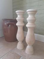 Houten Pilaar Zuil  ( 2x ), Ophalen, Nieuw, Hout, Minder dan 25 cm