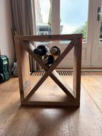 Wijnrek hout kruis 12 flessen, Ophalen, Zo goed als nieuw, Hout, 5 tot 15 flessen