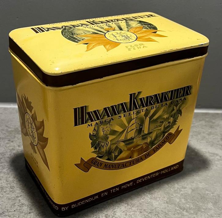 blik Havanna sigaren Bijdendijk & ten Hove Deventer, Verzamelen, Blikken, Gebruikt, Overige, Overige merken, Ophalen of Verzenden