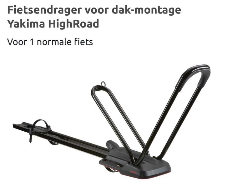 2x Yakima Highroad fietsendrager - Top kwaliteit!, Auto diversen, Fietsendragers, Gebruikt, Dakdrager, 1 fiets, Ophalen