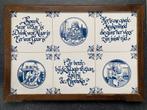 Tegeltableau met Spreuken, Antiek en Kunst, Antiek | Wandborden en Tegels, Ophalen of Verzenden