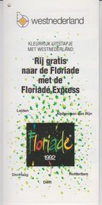 westnederland folder Floriade express, Ophalen of Verzenden, Bus of Metro, Overige typen