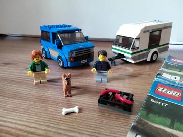 LEGO City 60117 - Camper Auto Van & Caravan - Compleet beschikbaar voor biedingen