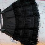 gothic rok met tule en roosjes zwart maat xl, Zwart, Maat 46/48 (XL) of groter, Ophalen of Verzenden, Zo goed als nieuw