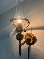 Vintage/Antieke zeer bijzondere wandlamp, Huis en Inrichting, Lampen | Wandlampen, Ophalen of Verzenden, Zo goed als nieuw, Glas