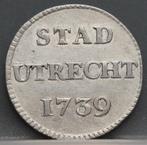Mooie zilveren duit Stad Utrecht 1739, Postzegels en Munten, Munten | Nederland, Vóór koninkrijk, Verzenden, Zilver, Overige waardes