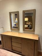 TEAB : Eikenhouten kast , dressoir en spiegels, Ophalen, Gebruikt, Met deur(en), 150 tot 200 cm