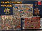 Jan van Haasteren 3x 1000 stukjes puzzel, Hobby en Vrije tijd, Denksport en Puzzels, Ophalen of Verzenden, Gebruikt, Legpuzzel