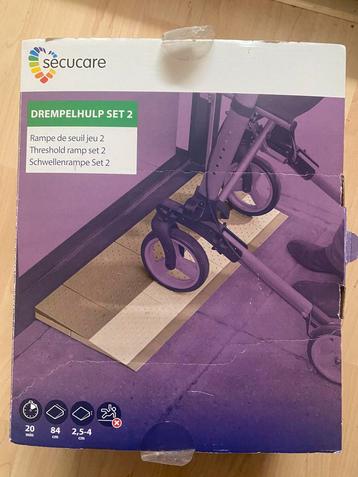 Te koop secucare drempelhulp set 2 (tot 40 mm )/ oprijplaat beschikbaar voor biedingen