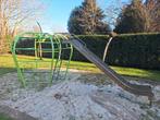 Metalen klimrek met glijbaan, Ophalen, Gebruikt, Glijbaan