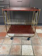 Serveer trolley. Inklapbaar vintage., Huis en Inrichting, Ophalen, Kunststof, Gebruikt, 60 cm of meer