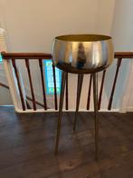 Van Roon Living Plantenbank matriaal metaal in goudkleur., Huis en Inrichting, Woonaccessoires | Vazen, Ophalen, Overige materialen