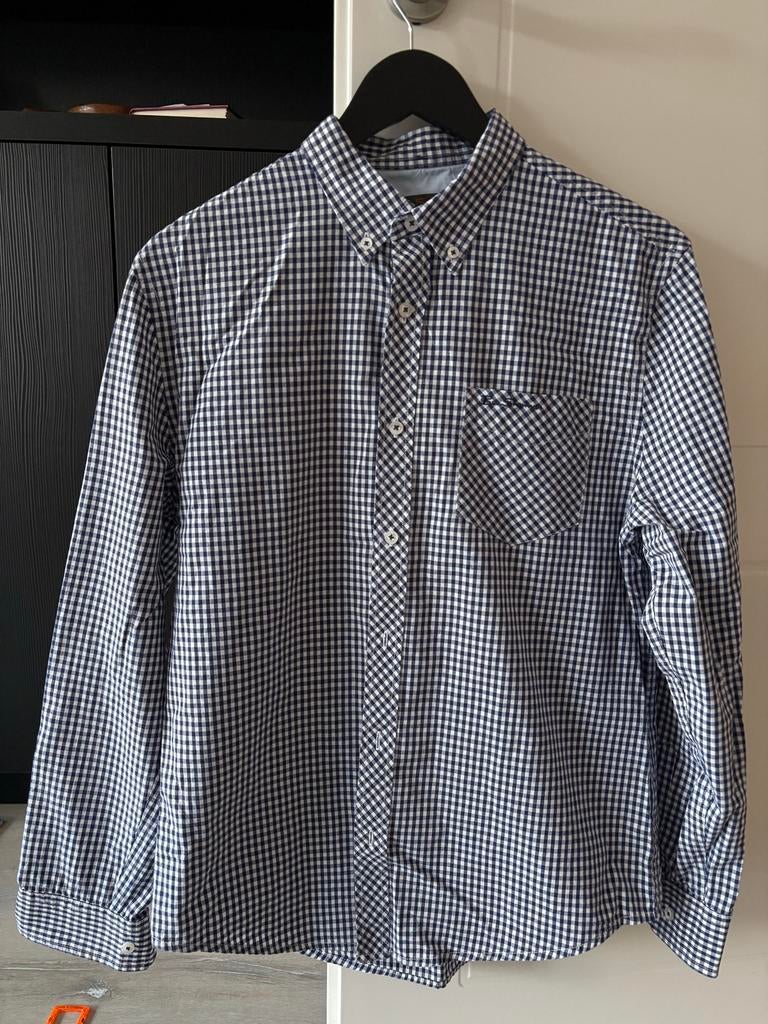 Nieuw Ben Sherman overhemd - Blauw geruit - Maat M, Ophalen of Verzenden, Nieuw, Blauw, Halswijdte 39/40 (M)