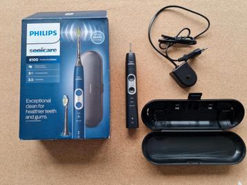 Philips Sonicare 6100 Zwart – Body nieuw, accessoires beschikbaar voor biedingen