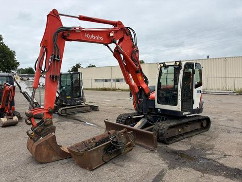 Kubota KX080-3 stelgiek/Tripplearm Minigraver TOP MACHINE!!!, Zakelijke goederen, Machines en Bouw | Kranen en Graafmachines, Graafmachine