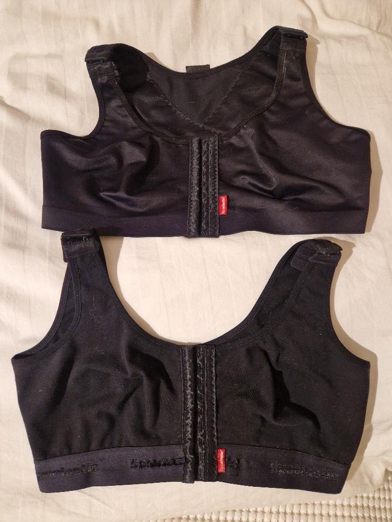 Compressie BH Lipoelastic maat XXL, Kleding | Dames, Ondergoed en Lingerie, Lipoelastic, Ophalen of Verzenden, Zwart, BH