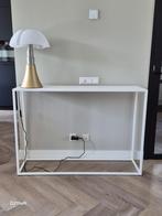 Witte sidetable (RAL 9010) Table du Sud, type Rabiolo, Huis en Inrichting, Tafels | Sidetables, Ophalen, 100 tot 150 cm, Zo goed als nieuw