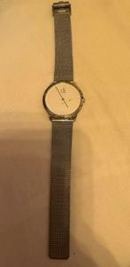 Calvin Klein horloge zilver met kleine beschadiging, Overige merken, Staal, Polshorloge, Ophalen of Verzenden
