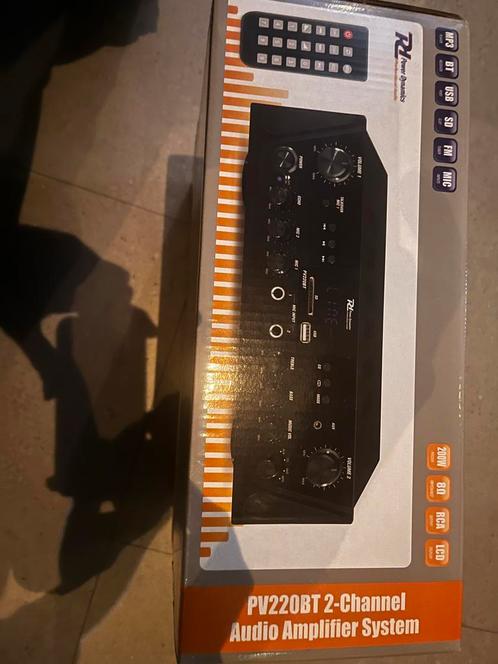 PV220BT 2-Kanaals Audio Versterker Systeem - Nieuw, Audio, Tv en Foto, Versterkers en Receivers, Nieuw, Stereo, 60 tot 120 watt