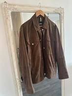 BOSS suede jas, Kleding | Heren, Ophalen of Verzenden, Zo goed als nieuw, Maat 52/54 (L), Bruin