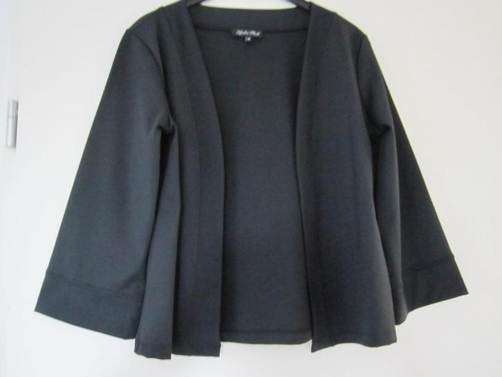 Jasje, zwart, maat M, merk Sophia Perla, Kleding | Dames, Jasjes, Kostuums en Pakken, Zo goed als nieuw, Jasje, Maat 38/40 (M)