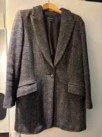 Massimo Dutti lente/herfst jas M visgraat zw/beige, Ophalen of Verzenden, Zo goed als nieuw, Maat 38/40 (M), Zwart