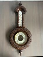 antieke vintage aneroid barometer met een thermometer, Ophalen of Verzenden, Zo goed als nieuw