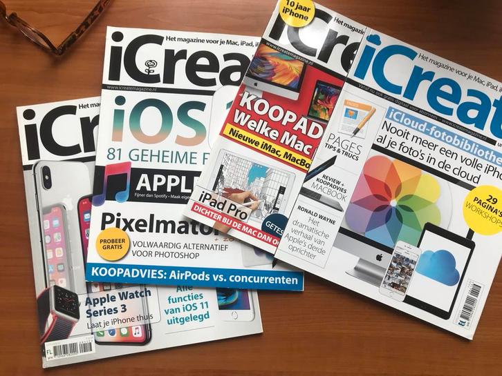 iCreate Magazine Collectie, Boeken, Tijdschriften en Kranten, Gelezen, Muziek, Film of Tv, Ophalen of Verzenden