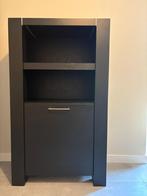 Opbergkast/boekenkast zwart Cielo Goossens, Ophalen, Met deur(en), Eikenhout, 50 tot 100 cm