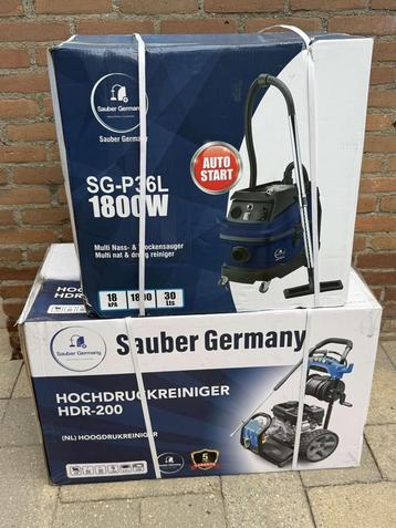 Water stof zuiger en hogedruk van bet merk sauber beschikbaar voor biedingen