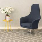 ACTIE!! 1x Montis Marvin relaxfauteuil - blauwe stof, Ophalen of Verzenden, Zo goed als nieuw