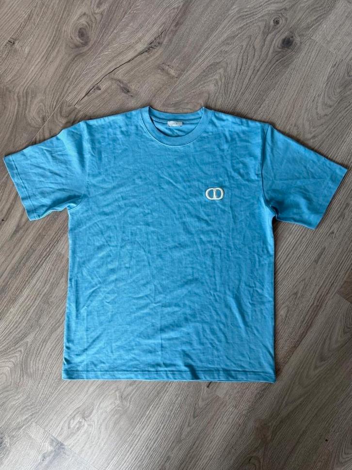 Christian Dior Relaxed-fit T-shirt met CD Icon, Kleding | Heren, T-shirts, Nieuw, Maat 56/58 (XL), Blauw, Ophalen of Verzenden