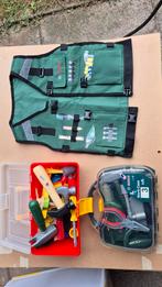 Bosch Kindergereedschap Set met Vest & Koffers, Ophalen of Verzenden, Gebruikt, Jongen of Meisje