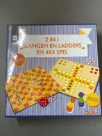 Hema 2 in 1 Slangen en Ladders & 4x4 spel, Een of twee spelers, Ophalen of Verzenden, Nieuw