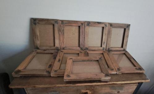 9 fotolijstjes sober stoer landelijk, Huis en Inrichting, Woonaccessoires | Lijsten, Zo goed als nieuw, Minder dan 50 cm, Minder dan 50 cm