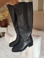 Nieuw manfield  leren laarzen  mt 37, Hoge laarzen, Zwart, Nieuw, Ophalen of Verzenden