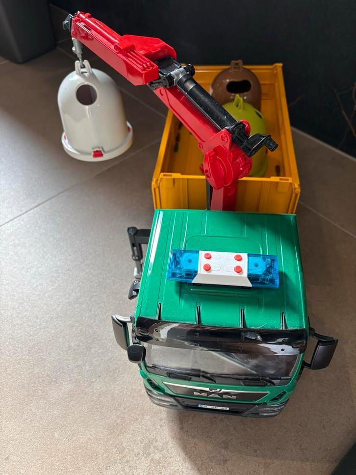 Bruder Vrachtwagen met Kraan, Kinderen en Baby's, Speelgoed | Speelgoedvoertuigen, Gebruikt, Ophalen