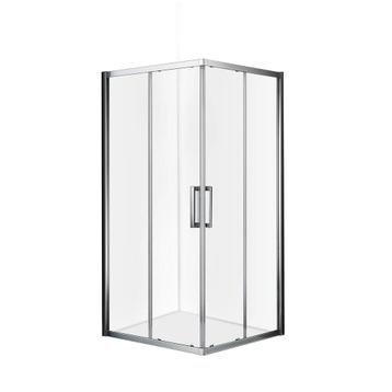 GOEDKOOPSTE ⭐️ Douchecabine 90x90x195 Chroom - Helder Glas beschikbaar voor biedingen