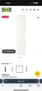 Forsand IKEA deur wit 50x229 NIEUW 1 stuk, Zo goed als nieuw, Minder dan 100 cm, 25 tot 50 cm, 50 tot 100 cm