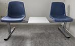 wachtkamer bankje, Huis en Inrichting, Stoelen, Ophalen, Gebruikt, Blauw, Eén