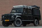 Land Rover Defender 2.4 TD 130 Crew Cab, Origineel NL, 146.0, Auto's, Stof, Gebruikt, Zwart, 4 cilinders
