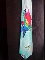 Gekleurde Peter van Holland papegaaij stropdas, Met patroon, Ophalen of Verzenden, Zo goed als nieuw, Peter van Holland