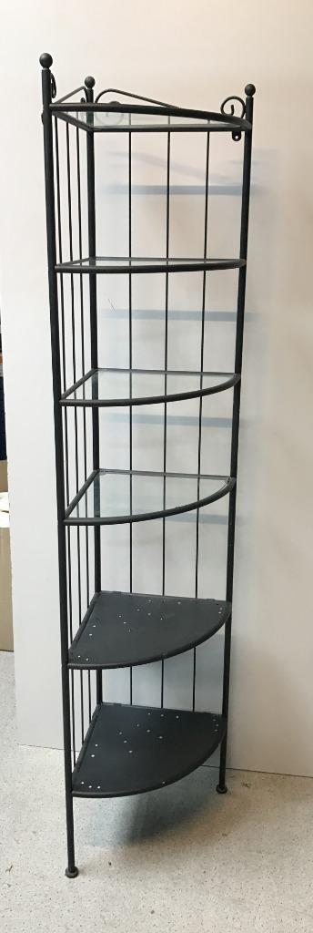 Hoekstelling, hoekstandaard, metaal zwart gelakt, Huis en Inrichting, Kasten | Overige, Gebruikt, Ophalen