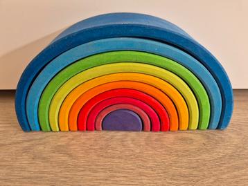Grimm's Houten Regenboog Stapel Speelgoed beschikbaar voor biedingen