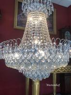 Kristallen kroonluchter zilver zakkroonluchter swarovski bol, Huis en Inrichting, Lampen | Kroonluchters, Ophalen of Verzenden