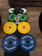 Squatrack + Olympische halterset +barbell +sluiters, Ophalen, Zo goed als nieuw, Halterset