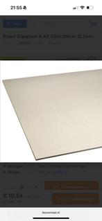 25 gipsplaten 260x120cm 12,5mm met afgeschuinde kant, Ophalen, Nieuw